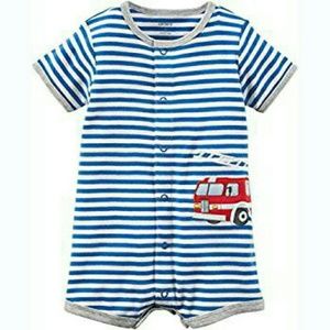 Carters baby boys fire truck creeper